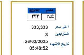 أرقام سيارات مميزة تجذب الأثرياء في مزاد علني: تعرف على التفاصيل.